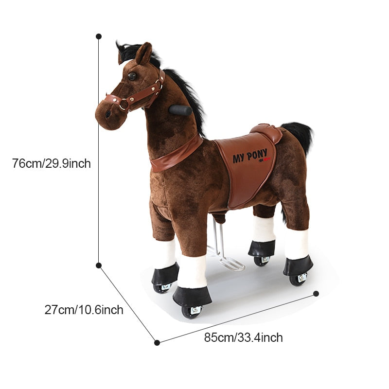 Walking Horse Ride-on Rocking Horse Toys Kids Pony Rider Horse for Toddler Children Toy for boy Age 3 to 12 Years